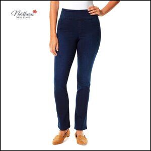 Pull On High Rise Jeans with Stretch Fabric